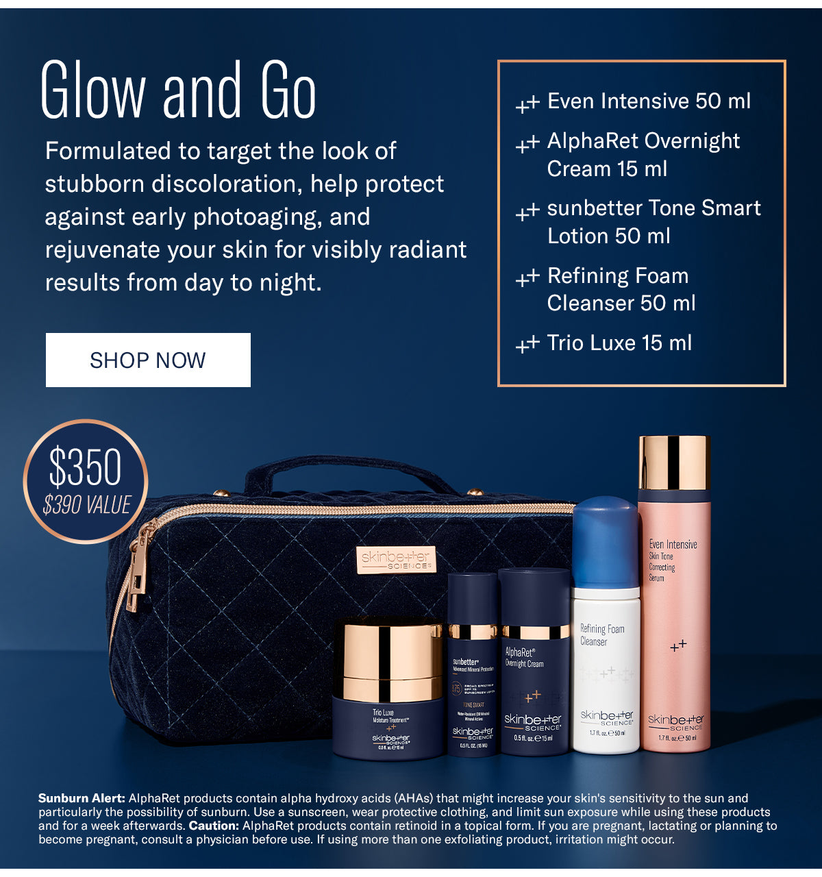 SkinBetter Science Glow & Go Kit! (hyperpigmentation/ uneven tone. rejuvenate and radiant)