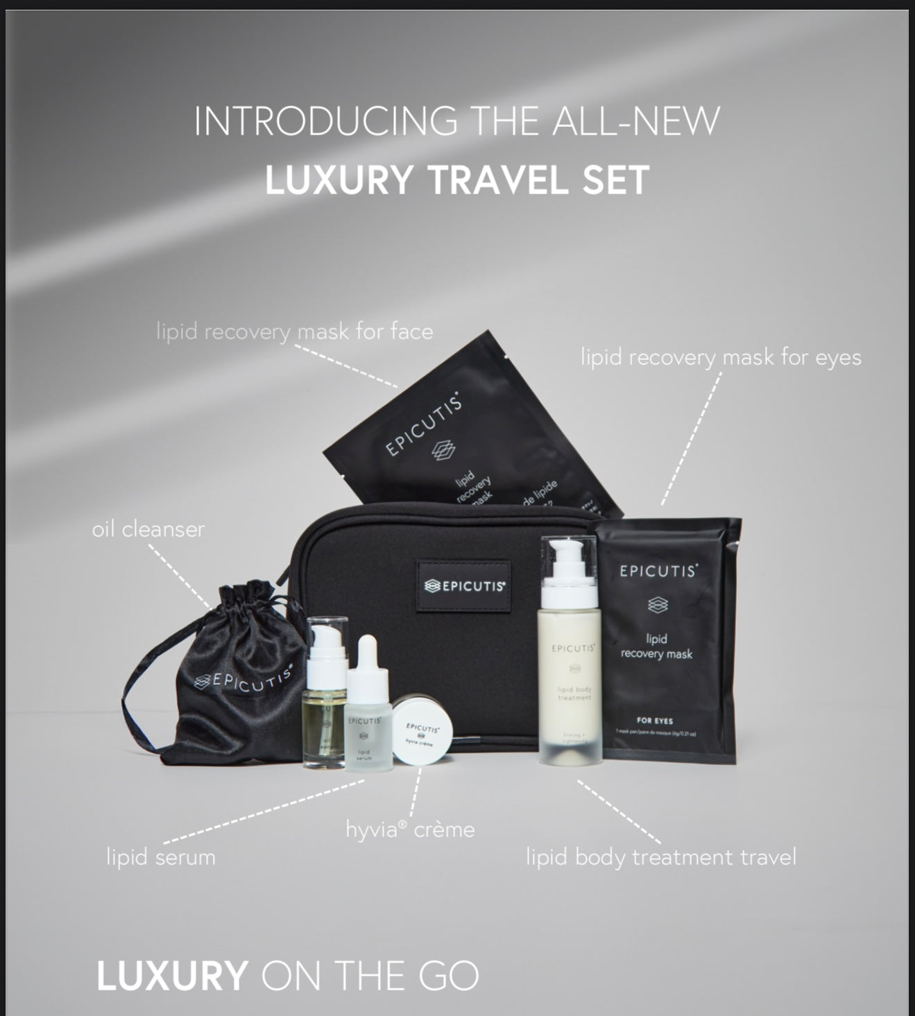 Epicutis Luxury on the Go! Luxury Travel Set